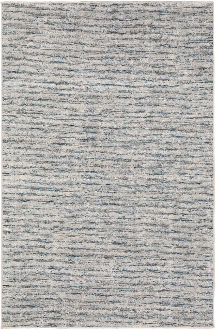 Blue Wool Hand Loomed Runner Rug Photo 2