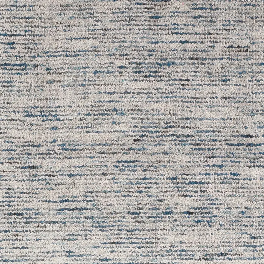 Blue Wool Hand Loomed Runner Rug Photo 3