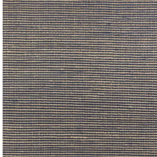 Blue Wool Hand Woven Area Rug Photo 5
