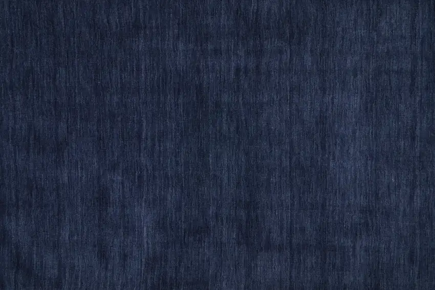 Blue Wool Hand Woven Stain Resistant Area Rug Photo 9