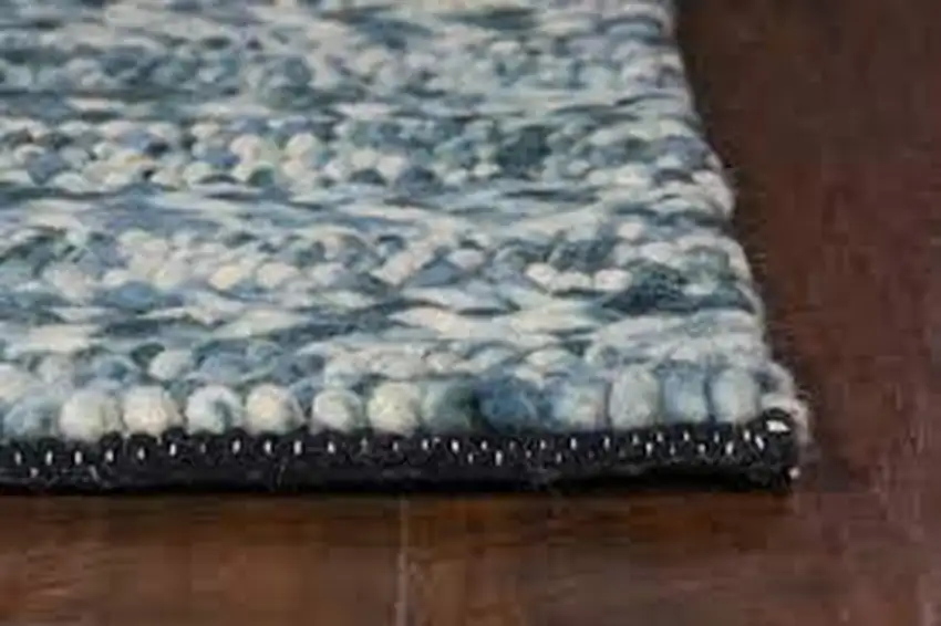 Blue Wool Rug Photo 2