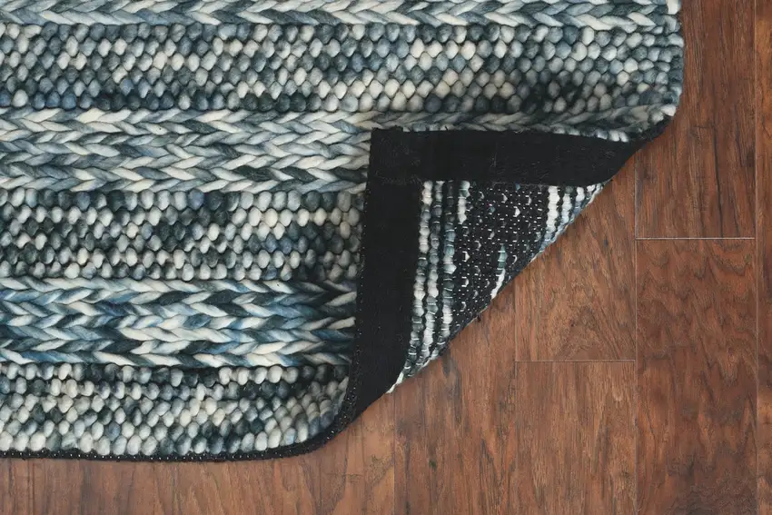 Blue Wool Rug Photo 4