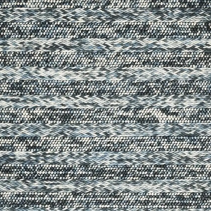 60 X 84 Blue Wool Rug Photo 6