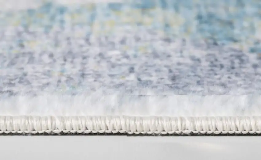 Blue Yellow Abstract Sky Area Rug Photo 6