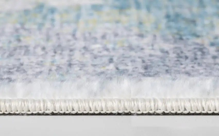 Blue Yellow Abstract Sky Runner Rug Photo 6