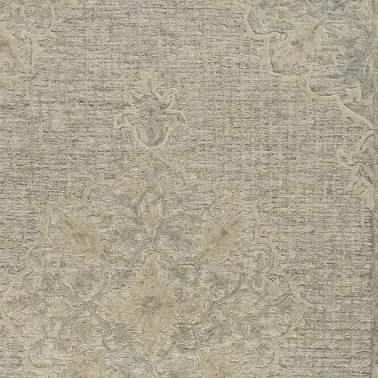 Blue Wool Hand Tufted Area Rug Photo 3
