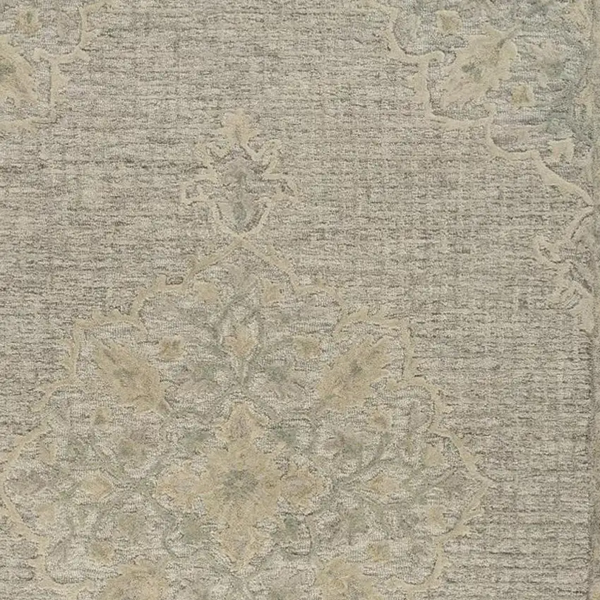 Blue Wool Hand Tufted Area Rug Photo 3