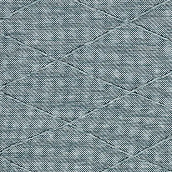 Blue and Beige Floral Power Loom Distressed Area Rug Photo 3