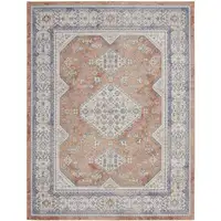 Photo of Blue and Beige Oriental Power Loom Area Rug