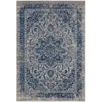 Photo of Blue and Beige Oriental Power Loom Area Rug