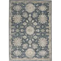 Photo of Blue and Beige Oriental Power Loom Non Skid Area Rug