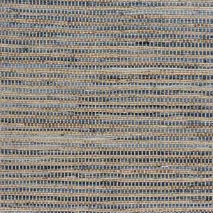Photo of Blue and Beige Striped Area Rug
