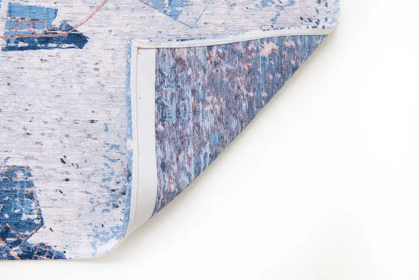 Blue and Black Abstract Non Skid Area Rug Photo 4