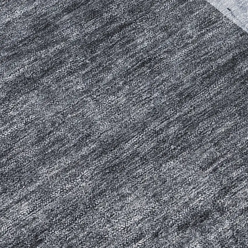 Blue and Black Abstract Washable Indoor Outdoor Area Rug Photo 6