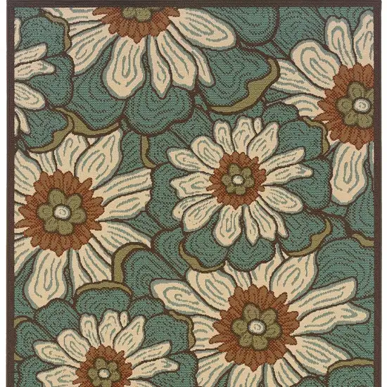 Blue Indoor Outdoor Area Rug Photo 3