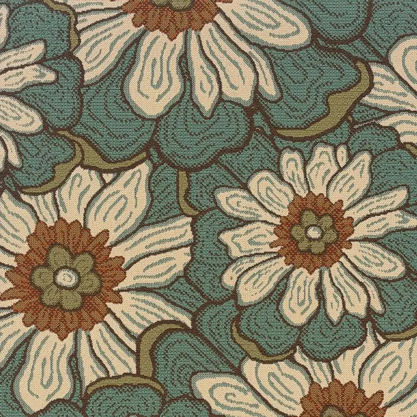 Blue Indoor Outdoor Area Rug Photo 2