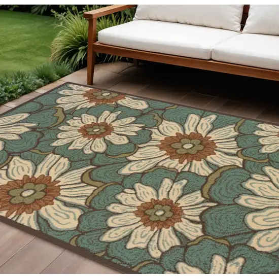 Blue Indoor Outdoor Area Rug Photo 1