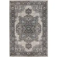 Photo of Blue and Brown Medallion Power Loom Area Rug