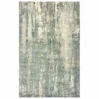 Photo of Blue and Gray Abstract Splash Indoor Area Rug