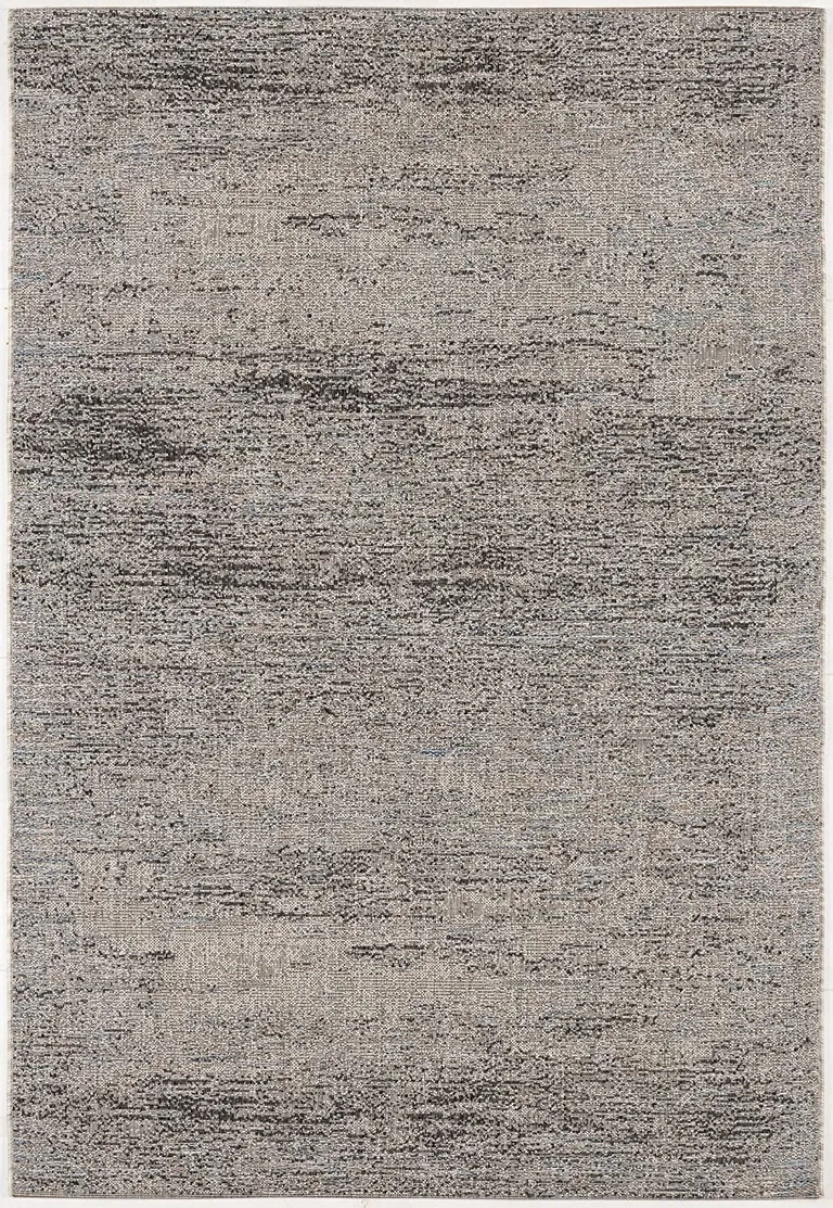 Blue and Gray Distressed Area Rug Photo 1