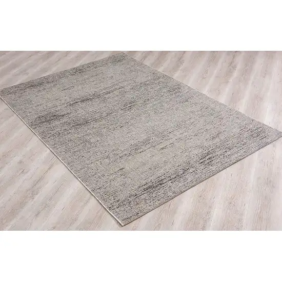 Blue and Gray Distressed Area Rug Photo 9