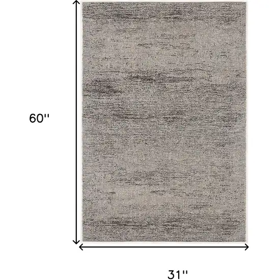 Blue And Gray Distressed Area Rug Photo 9