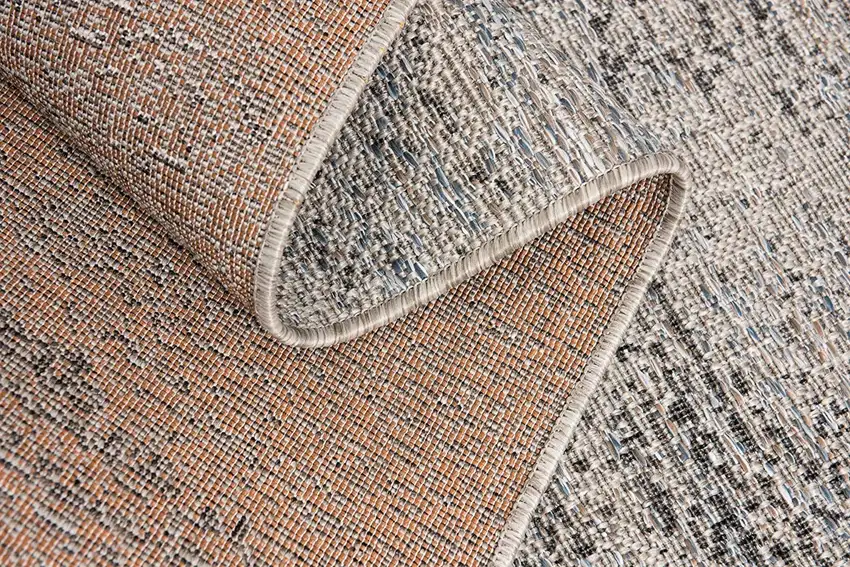 Blue and Gray Distressed Area Rug Photo 7