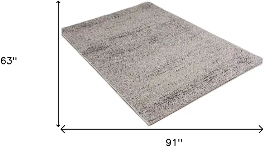 Blue And Gray Distressed Area Rug Photo 9