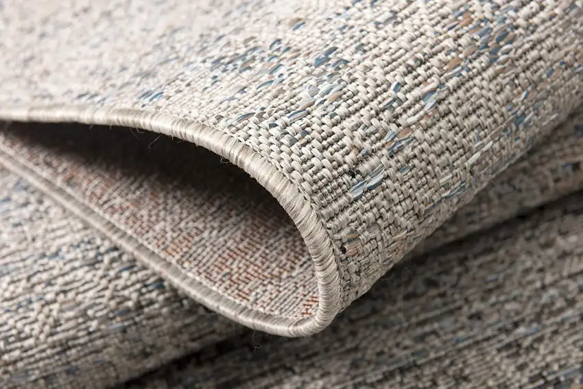 Blue and Gray Abstract Area Rug Photo 9