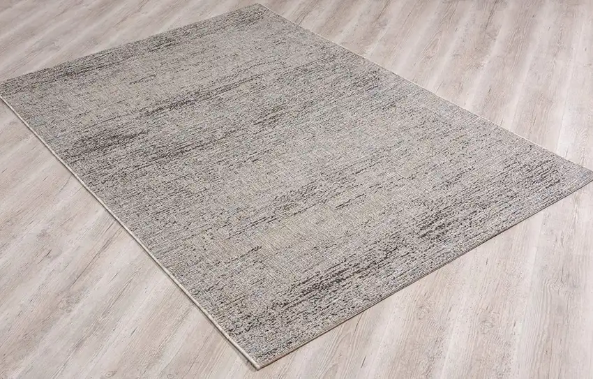 Blue and Gray Distressed Runner Rug Photo 9