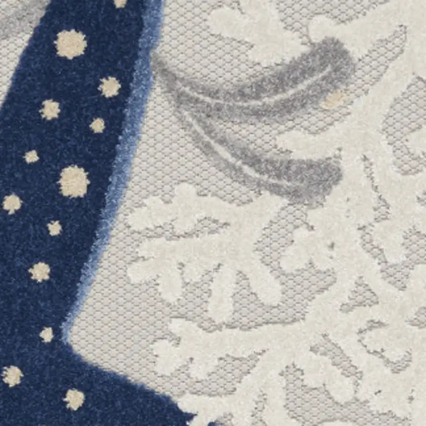 Blue And Gray Indoor Outdoor Area Rug Photo 7