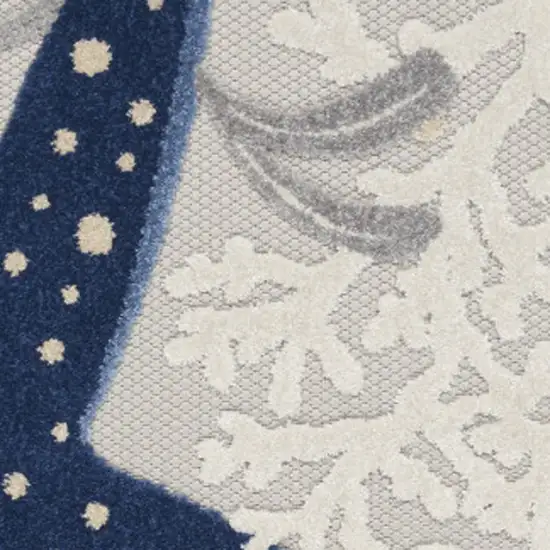 Blue And Gray Indoor Outdoor Area Rug Photo 7