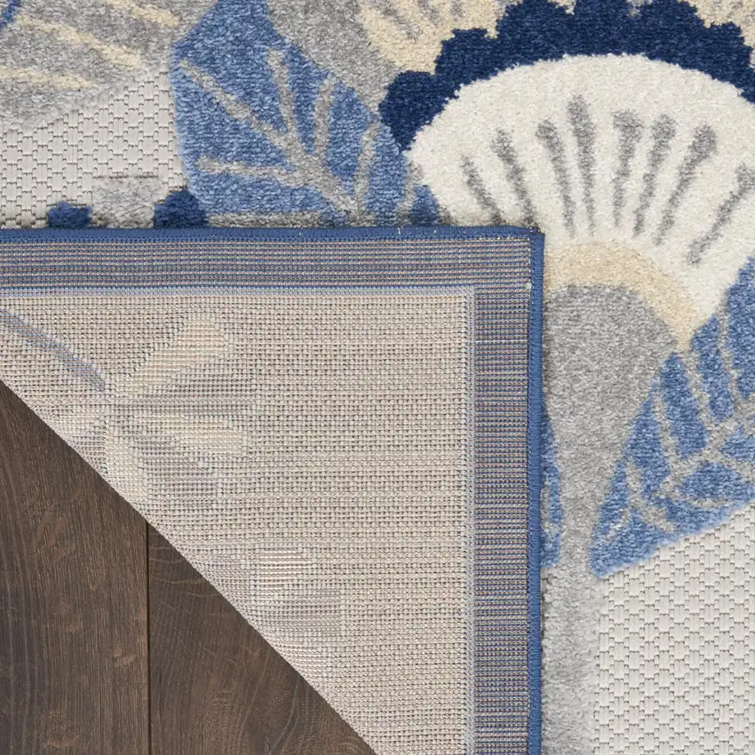 Blue And Gray Indoor Outdoor Area Rug Photo 9