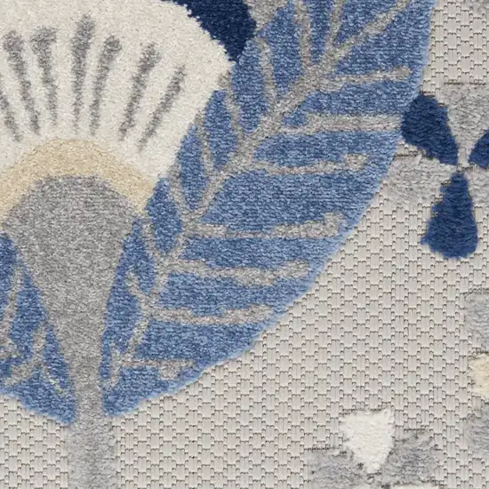 Blue And Gray Indoor Outdoor Area Rug Photo 3