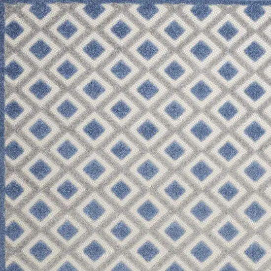 Blue And Gray Indoor Outdoor Area Rug Photo 8