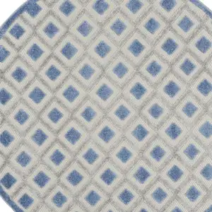 Photo of Blue and Gray Indoor Outdoor Area Rug