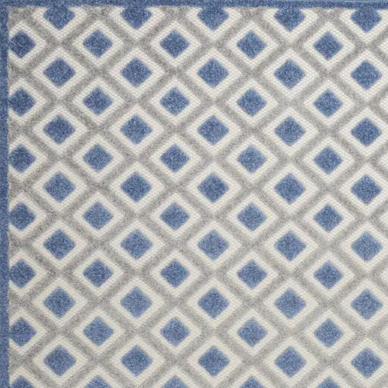 Blue And Gray Indoor Outdoor Area Rug Photo 3