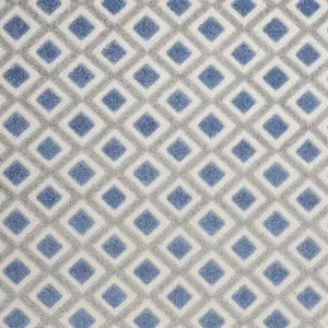 Photo of Blue and Gray Indoor Outdoor Area Rug
