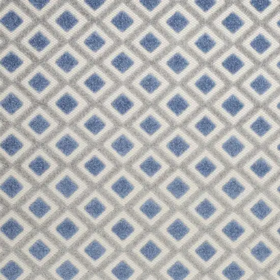 Blue And Gray Indoor Outdoor Area Rug Photo 3