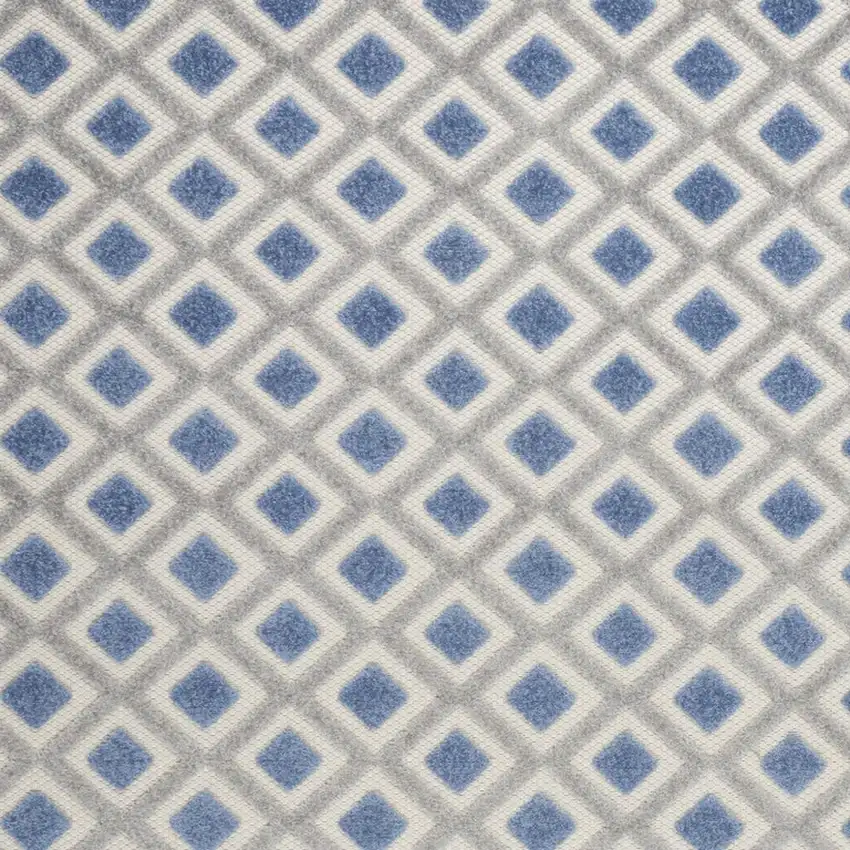 Blue And Gray Indoor Outdoor Area Rug Photo 3