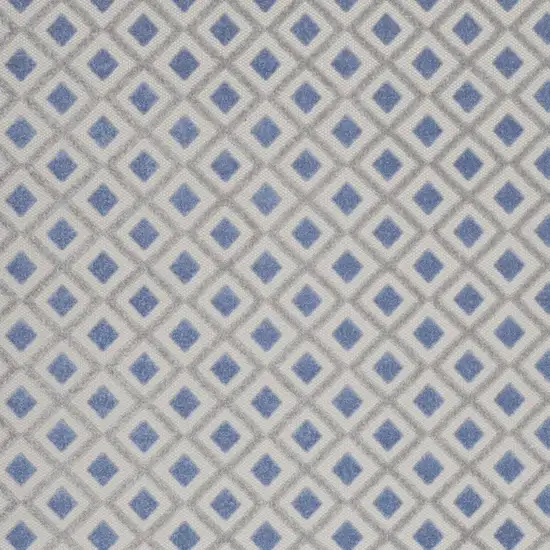 Blue And Gray Indoor Outdoor Area Rug Photo 3