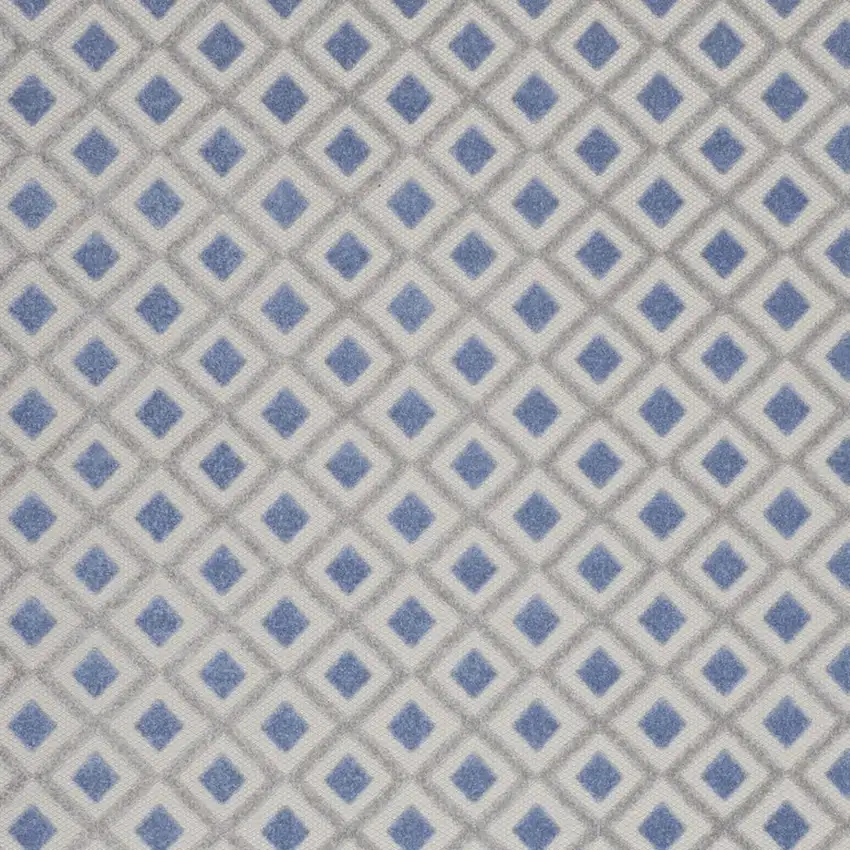 Blue And Gray Indoor Outdoor Area Rug Photo 3