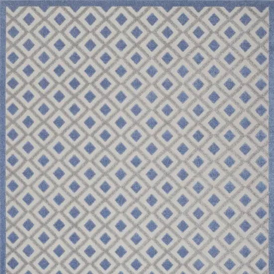 Blue And Gray Indoor Outdoor Area Rug Photo 3