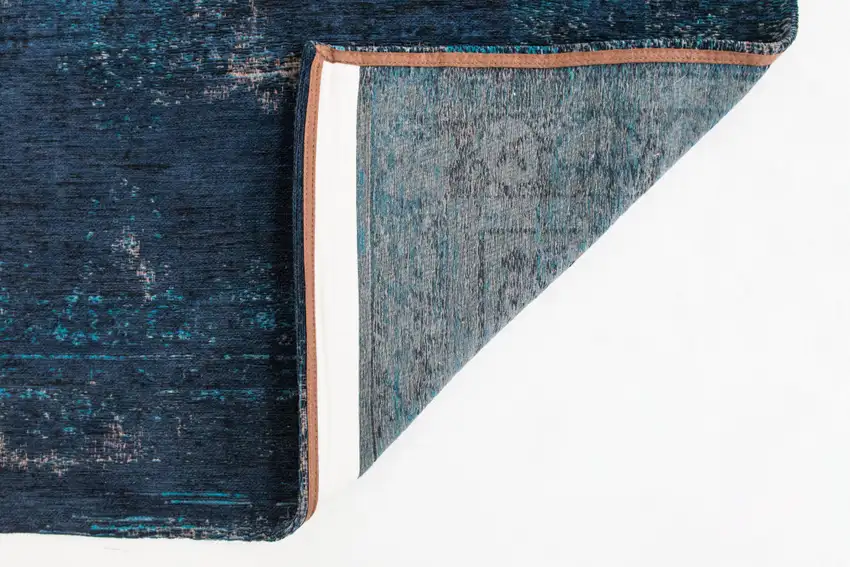 Blue and Gray Medallion Non Skid Area Rug Photo 4