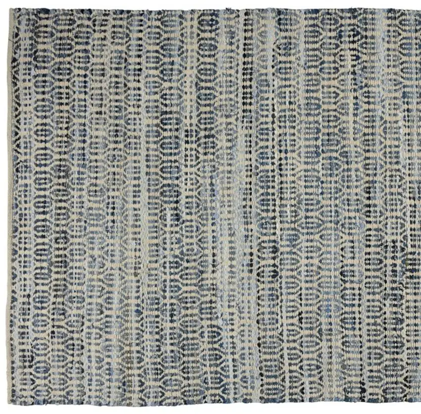 Blue and Gray Ogee Area Rug Photo 4