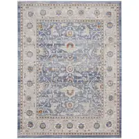 Photo of Blue and Gray Oriental Power Loom Area Rug