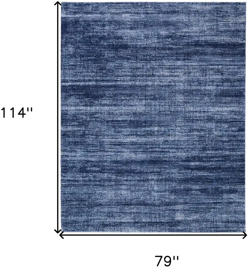 Blue and Gray Power Loom Area Rug Photo 3