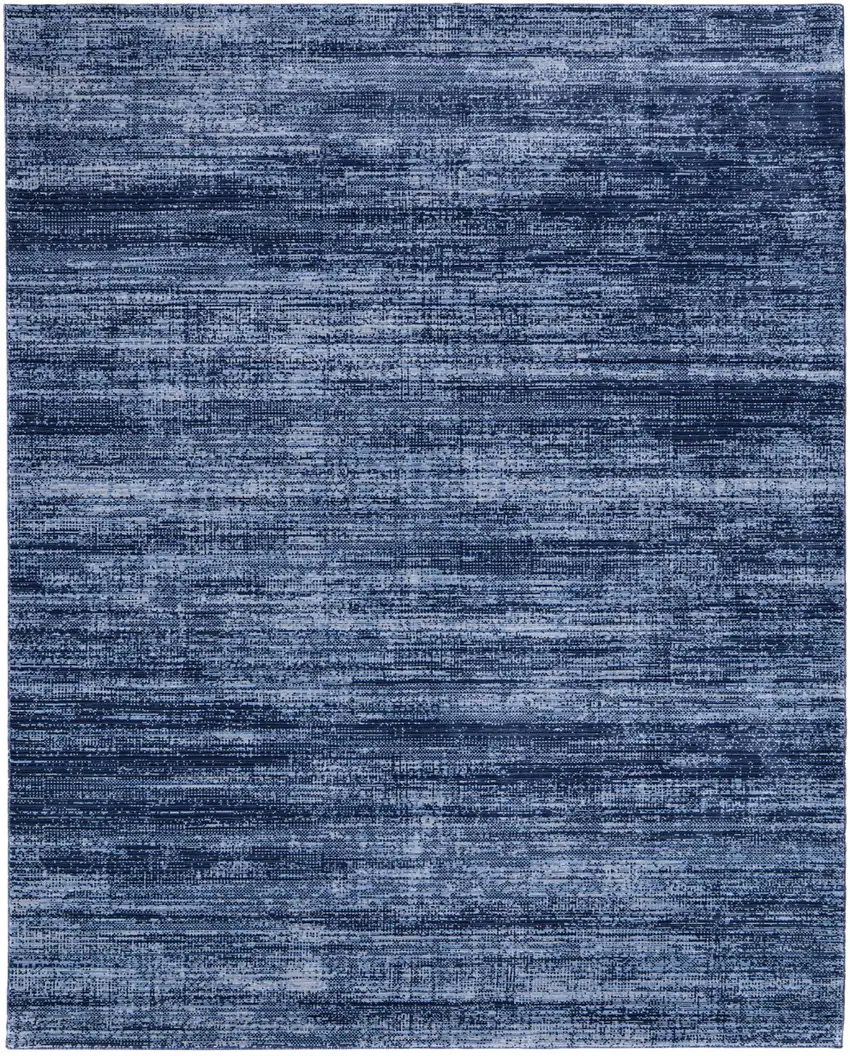 Blue and Gray Power Loom Area Rug Photo 5