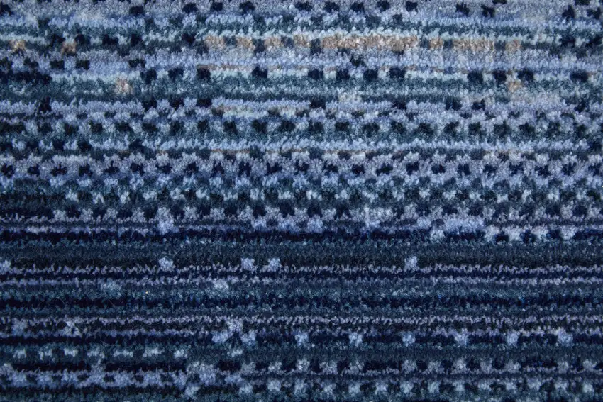 Blue and Gray Power Loom Area Rug Photo 9