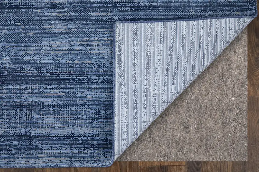 Blue and Gray Power Loom Area Rug Photo 4